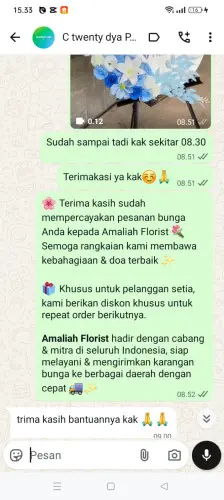Testimonial Standing Flower